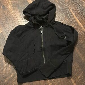 Black zip up hoodie from Coreio women’s xs